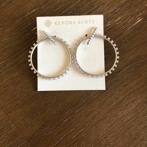 Used Kendra Scott Charlie Grace Hoop Earrings